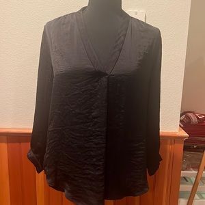 Vince camuto black silk blouse